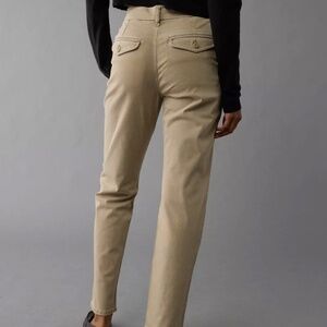 American Eagle Stretch Super High-Waisted Trouser | Size 2 | Khaki